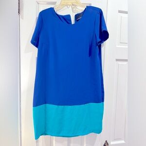 Cynthia Rowley color block shift dress